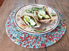 Harissa Sweet Potato Pita Pockets Harissa Sweet Potato Pita Pockets